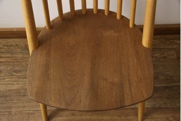 中古　展示美品　柏木工　CC71K(ウォールナットWP+オークNP)　CIVIL(シビル)　シンプルながらデザイン性を感じられるダイニングチェア(板座チェア、椅子、イス)(R-065749)