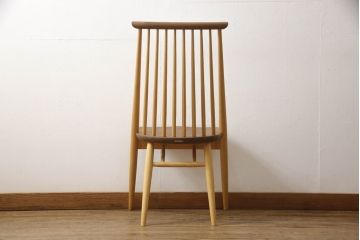 中古　展示美品　柏木工　CC71K(ウォールナットWP+オークNP)　CIVIL(シビル)　シンプルながらデザイン性を感じられるダイニングチェア(板座チェア、椅子、イス)(R-065749)
