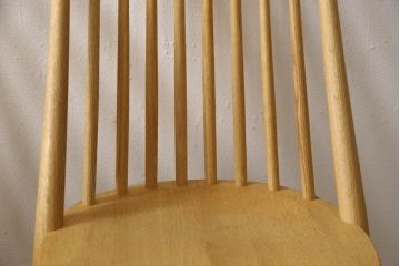 中古　展示美品　柏木工　CC71A(オーク)　CIVIL(シビル)　シンプルながらデザイン性を感じられるダイニングチェア2脚セット(板座チェア、椅子、イス)(R-065750)