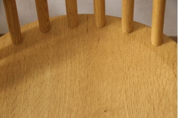 中古　展示美品　柏木工　CC71A(オーク)　CIVIL(シビル)　シンプルながらデザイン性を感じられるダイニングチェア2脚セット(板座チェア、椅子、イス)(R-065750)