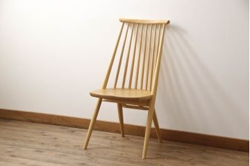 中古　展示美品　柏木工　CC71A(オーク)　CIVIL(シビル)　シンプルながらデザイン性を感じられるダイニングチェア(板座チェア、椅子、イス)(R-065751)