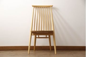 中古　展示美品　柏木工　CC71A(オーク)　CIVIL(シビル)　シンプルながらデザイン性を感じられるダイニングチェア(板座チェア、椅子、イス)(R-065751)