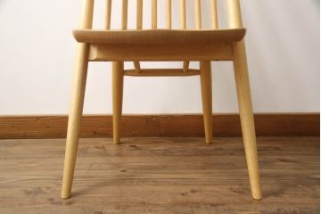中古　展示美品　柏木工　CC71A(オーク)　CIVIL(シビル)　シンプルながらデザイン性を感じられるダイニングチェア(板座チェア、椅子、イス)(R-065751)