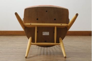 中古　展示美品　柏木工　CDC57K(ウォールナットWP+オークNP)　CIVIL(シビル)　LDチェア　北欧スタイルの空間づくりにおすすめのダイニングチェア(アームチェア、椅子、イス)(R-065752)