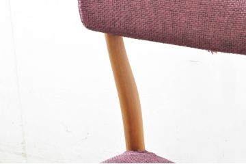 中古　展示品　Ritzwell(リッツウェル)　CHARLIE(チャーリー)　フォルムの美しさが魅力のクッション付きチェア2脚セット(ダイニングチェア、椅子、イス、バラ売り可能)(R-065760)