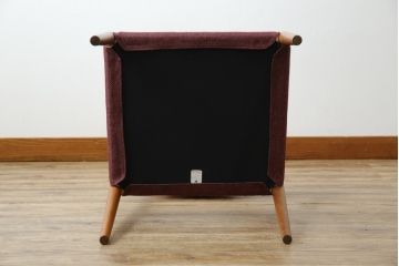 中古　展示品　Ritzwell(リッツウェル)　CHARLIE(チャーリー)　フォルムの美しさが魅力のクッション付きチェア(ダイニングチェア、椅子、イス)(R-065761)