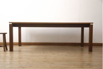 中古　展示美品　Ritzwell(リッツウェル)　FV TABLE　ウォールナット材　木目の美しさとぬくもりを感じるダイニングテーブル(FV778-200・OB、6人掛け、8人掛け、食卓、作業台)(定価462,000円)(R-065767)