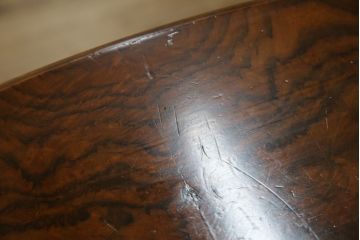 イギリスアンティーク　猫脚　上品な佇まいと美しい木目が魅力のレコードケース(サイドチェスト、引き出し、ミュージックキャビネット、英国)(R-065772)