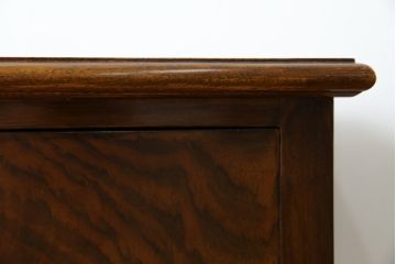 イギリスアンティーク　猫脚　上品な佇まいと美しい木目が魅力のレコードケース(サイドチェスト、引き出し、ミュージックキャビネット、英国)(R-065772)