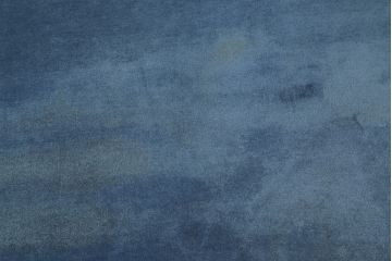 中古　松本民芸家具　#301型曲肘布張イス　上品なブルーカラーが空間のアクセントになる3人掛けソファ(3P、三人掛け、トリプルソファ、アームソファ)(定価約48万円)(R-065776)