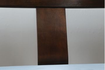 中古　松本民芸家具　#301型曲肘布張イス　上品なブルーカラーが空間のアクセントになる3人掛けソファ(3P、三人掛け、トリプルソファ、アームソファ)(定価約48万円)(R-065776)