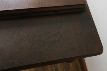 ジャンク品　イギリスアンティーク　SINGER(シンガー)社　置くだけで絵になる素敵な足踏みミシン(シンガーミシン、ミシンテーブル、ミシン台、工業用ミシン、サイドテーブル、ディスプレイ、英国)(R-065801)