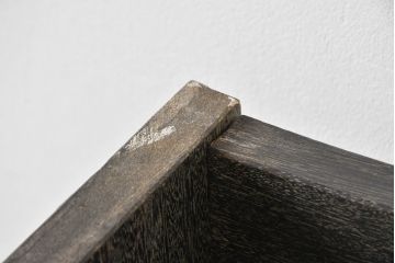 和製アンティーク　ダークカラーがおしゃれ!!和モダンな空間づくりにもおすすめの楔(くさび)式本棚(ブックシェルフ、オープンラック、収納棚、飾り棚)(R-065802)