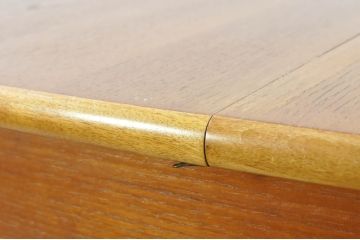 イギリスビンテージ　チーク材　北欧スタイルにおすすめなダイニングテーブル(4人掛け、6人掛け、エクステンションテーブル、拡張式テーブル、オーバル型、食卓、ヴィンテージ、英国)(R-065818)