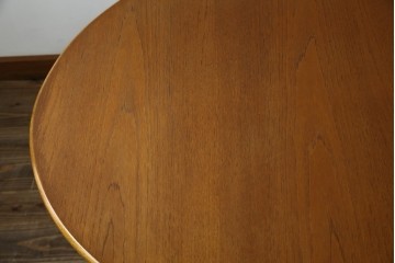 イギリスヴィンテージ　チーク材　北欧スタイルにおすすめなダイニングテーブル　(R-065818)