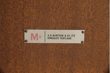 イギリスビンテージ　A.H.McINTOSH(マッキントッシュ)社　チーク材　木の温もりが溢れる色合いが魅力のダイニングテーブル(6人掛け、4人掛け、エクステンションテーブル、拡張式テーブル、食卓、ヴィンテージ、英国、北欧)(R-065823)