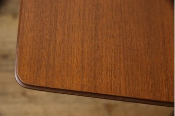 イギリスビンテージ　A.H.McINTOSH(マッキントッシュ)社　チーク材　木の温もりが溢れる色合いが魅力のダイニングテーブル(6人掛け、4人掛け、エクステンションテーブル、拡張式テーブル、食卓、ヴィンテージ、英国、北欧)(R-065823)