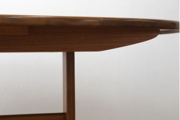 イギリスビンテージ　G-PLAN(ジープラン)　ナチュラルな雰囲気が素敵なダイニングテーブル(エクステンションテーブル、オーバル型、食卓、4人掛け、6人掛け、ヴィンテージ、英国)(R-065824)