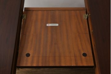 イギリスビンテージ　A.H McINTOSH(マッキントッシュ)　天板にローズウッド材が使われたダイニングテーブル(エクステンションテーブル、拡張式、4人掛け、6人掛け、北欧、英国、ヴィンテージ)(R-065825)