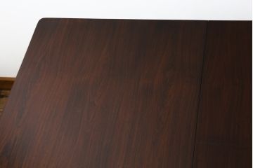 イギリスビンテージ　A.H McINTOSH(マッキントッシュ)　天板にローズウッド材が使われたダイニングテーブル(エクステンションテーブル、拡張式、4人掛け、6人掛け、北欧、英国、ヴィンテージ)(R-065825)