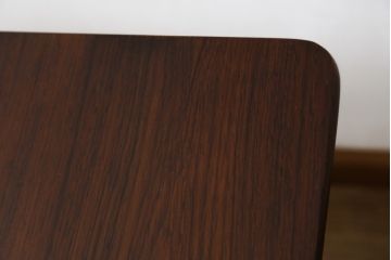イギリスビンテージ　A.H McINTOSH(マッキントッシュ)　天板にローズウッド材が使われたダイニングテーブル(エクステンションテーブル、拡張式、4人掛け、6人掛け、北欧、英国、ヴィンテージ)(R-065825)