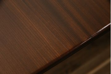 イギリスビンテージ　天板チーク無垢材　緩やかにカーブしたフォルムが美しいダイニングテーブル(4人掛け、6人掛け、8人掛け、エクステンションテーブル、拡張式テーブル、食卓、ヴィンテージ、英国)(R-065826)