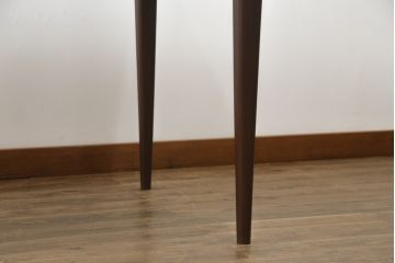 イギリスビンテージ　天板チーク無垢材　緩やかにカーブしたフォルムが美しいダイニングテーブル(4人掛け、6人掛け、8人掛け、エクステンションテーブル、拡張式テーブル、食卓、ヴィンテージ、英国)(R-065826)