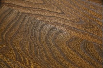 イギリスビンテージ　ERCOL(アーコール)　流れるような木目が目を惹くドロップリーフテーブル(ダイニングテーブル、2人掛け、4人掛け、バタフライテーブル、ゲートレッグテーブル、ラウンドテーブル、食卓、エクステンションテーブル、ヴィンテージ、英国)(R-065827)