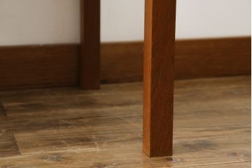 イギリスビンテージ　チーク材　上品な模様のタイルトップが魅力のネストテーブル(サイドテーブル、コーヒーテーブル、カフェテーブル、ローテーブル、センターテーブル、ヴィンテージ、英国)(R-065831)
