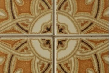 イギリスビンテージ　G-PLAN(ジープラン)　タイルトップがお洒落なネストテーブル(サイドテーブル、カフェテーブル、コーヒーテーブル、ローテーブル、英国、ヴィンテージ、北欧)(R-065832)