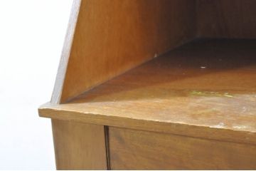 イギリスビンテージ　CHiPPY TELEPHONE SEATS　北欧スタイルのお部屋におすすめ!!チーク材とバーチ材製のテレフォンベンチ(テレフォンチェア、サイドキャビネット、サイドテーブル、スツール、電話台、ナイトテーブル、ヴィンテージ、英国)(R-065834)