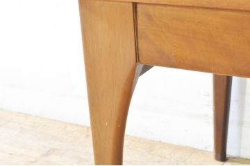イギリスビンテージ　CHiPPY TELEPHONE SEATS　北欧スタイルのお部屋におすすめ!!チーク材とバーチ材製のテレフォンベンチ(テレフォンチェア、サイドキャビネット、サイドテーブル、スツール、電話台、ナイトテーブル、ヴィンテージ、英国)(R-065834)