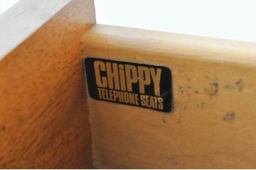 イギリスビンテージ　CHiPPY TELEPHONE SEATS　北欧スタイルのお部屋におすすめ!!チーク材とバーチ材製のテレフォンベンチ(テレフォンチェア、サイドキャビネット、サイドテーブル、スツール、電話台、ナイトテーブル、ヴィンテージ、英国)(R-065834)