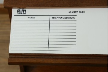 イギリスビンテージ　CHiPPY TELEPHONE SEATS　チーク材とバーチ材製のテレフォンベンチ　(R-065834)