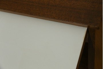 イギリスビンテージ　CHiPPY TELEPHONE SEATS　チーク材とバーチ材製のテレフォンベンチ　(R-065834)