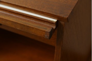 イギリスビンテージ　CHiPPY TELEPHONE SEATS　チーク材とバーチ材製のテレフォンベンチ　(R-065834)