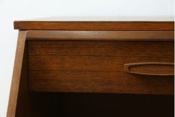 イギリスビンテージ　CHiPPY TELEPHONE SEATS　チーク材とバーチ材製のテレフォンベンチ　(R-065834)