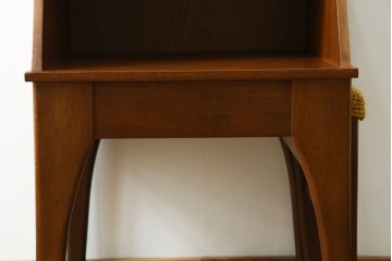 イギリスビンテージ　CHiPPY TELEPHONE SEATS　チーク材とバーチ材製のテレフォンベンチ　(R-065834)