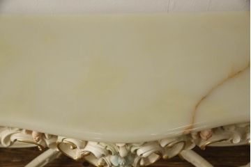 中古　美品　イタリア高級家具　SILIK(シリック)　ロココ調　天板大理石　ゴージャスな空間を演出してくるサイドテーブル(コンソールテーブル、飾り台)(R-065837)