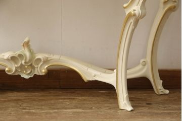 中古　美品　イタリア高級家具　SILIK(シリック)　ロココ調　天板大理石　ゴージャスな空間を演出してくるサイドテーブル(コンソールテーブル、飾り台)(R-065837)