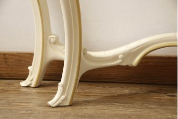 中古　美品　イタリア高級家具　SILIK(シリック)　ロココ調　天板大理石　ゴージャスな空間を演出してくるサイドテーブル(コンソールテーブル、飾り台)(R-065837)