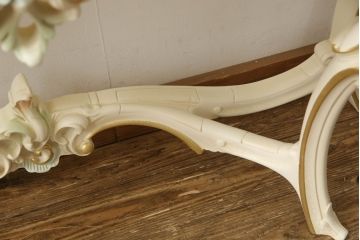 中古　美品　イタリア高級家具　SILIK(シリック)　ロココ調　天板大理石　ゴージャスな空間を演出してくるサイドテーブル(コンソールテーブル、飾り台)(R-065837)