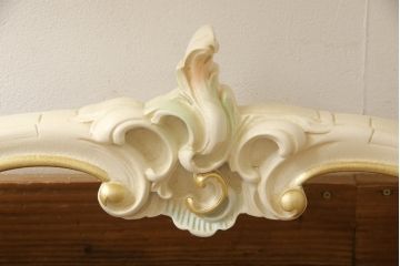 中古　美品　イタリア高級家具　SILIK(シリック)　ロココ調　天板大理石　ゴージャスな空間を演出してくるサイドテーブル(コンソールテーブル、飾り台)(R-065837)