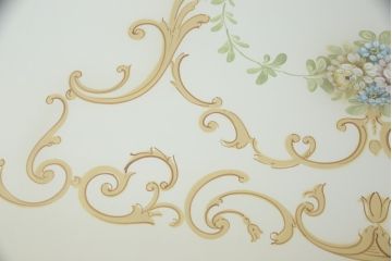 中古　イタリア高級家具　SILIK(シリック)　幅約3mの特大サイズ!!　ロココ調の華やかな装飾が美しいサイドボード(収納棚、戸棚、サイドキャビネット、コンソールテーブル)(定価約200万円)(R-065838)