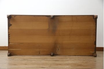 中古　DREXEL HERITAGE(ドレクセルヘリテイジ)　高級感たっぷりなガラストップのセンターテーブル(ローテーブル、リビングテーブル、カクテルテーブル)(定価約60万円)(R-065859)