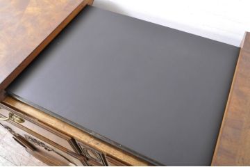 中古　DREXEL HERITAGE(ドレクセルヘリテイジ)　old continent(オールドコンチネント)　拡張式天板付き!!高級感溢れる佇まいのサーバー(洋酒棚、カウンターテーブル、収納棚、戸棚、サイドボード、サイドキャビネット)(定価約82万円)(R-065863)