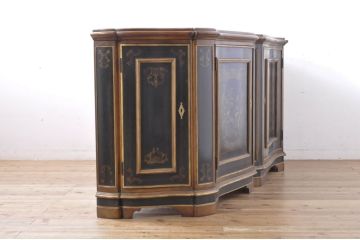 中古　希少!!　DREXEL HERITAGE(ドレクセルヘリテイジ)　シノワズリ様式　優美で華やかな装飾が見事なサイドボード(カウンター、キャビネット、収納棚、戸棚、中国美術)(R-065864)