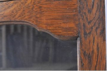 イギリスアンティーク　オーク材　お部屋に取り入れやすい小振りなサイズのブックケース(本箱、収納棚、戸棚、サイドキャビネット、英国)(R-065870)