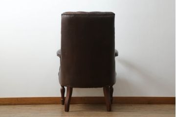 中古　美品　イギリス　Lloyd's Antiques(ロイズ・アンティークス)取り扱い　Carlton Chair(カールトンチェア)　上品でクラシカルな佇まいが魅力のアームチェア(サロンチェア、椅子、イス、英国)(R-065871)