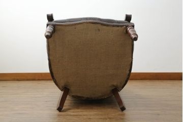中古　美品　イギリス　Lloyd's Antiques(ロイズ・アンティークス)取り扱い　Carlton Chair(カールトンチェア)　上品でクラシカルな佇まいが魅力のアームチェア(サロンチェア、椅子、イス、英国)(R-065871)